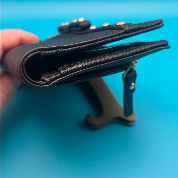 Kate Spade New York black Laurel Way Rhinestone Embellished Stacy Wallet, EUC - Picture 8 of 11